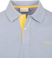 Gant Contrast Piqué Poloshirt Lichtblauw