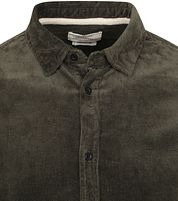 Anerkjendt Shirt Akleif Corduroy Dark Green