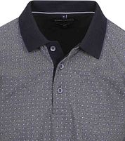 Casa Moda Polo Shirt Print Grey Blue
