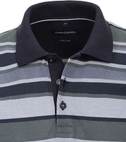 Casa Moda Polo Shirt Stripe Green