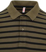 Sun68 Polo Shirt Stripes Green