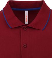 Sun68 Polo Shirt Small Stripe Bordeaux
