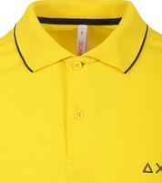 Sun68 Polo Shirt Small Stripe Collar Yellow