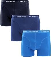 Bjorn Borg Boxers 3Pack Grey Dark blue Light blue