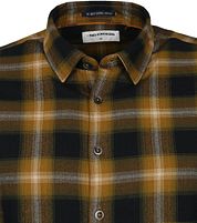 No Excess Shirt Pane Olive Green
