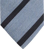 Suitable Tie Wool Blend Stripes Light Blue