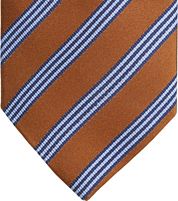 Suitable Tie Silk Stripes Brown