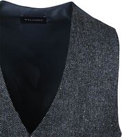 Suitable Gilet Birds Eye Navy