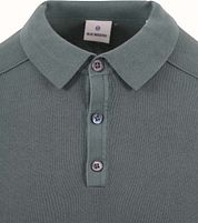Blue Industry Knitted Polo Shirt Green