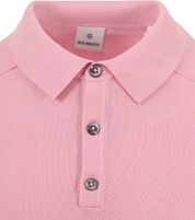 Blue Industry Knitted Polo Shirt Pink
