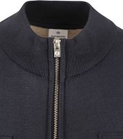 Blue Industry Cardigan Chest Pocket Navy