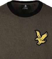 Lyle & Scott Sweater Logo Olive Green