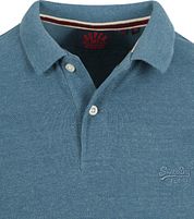 Superdry Classic Polo Shirt Melange Blue