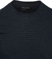 Marc O'Polo T-shirt Slub Stripes Dark Navy