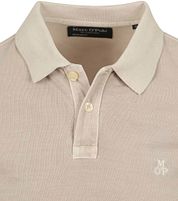 Marc O'Polo Polo Shirt Faded Silk Greige