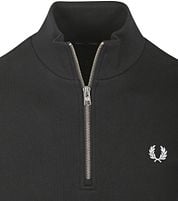 Fred Perry Half Zip Pullover Black