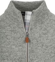 Barbour Talder Zip Cardigan Wool Grey