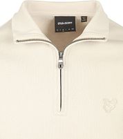 Lyle & Scott Half Zip Pullover Tonal Ecru