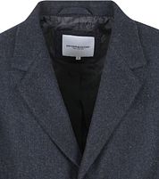 McGregor Coat Wool Herringbone Navy