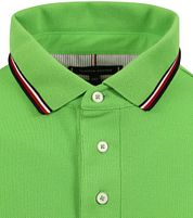 Tommy Hilfiger 1985 Tripped Polo Shirt Bright Green