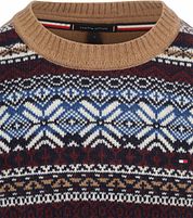 Tommy Hilfiger Fairisle Pullover Print Camel