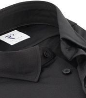 R2 Shirt Knitted Piqué Black