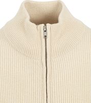 Profuomo Cardigan Wool Mix Ecru