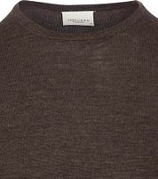 Profuomo Pullover Merino Wool Dark Brown