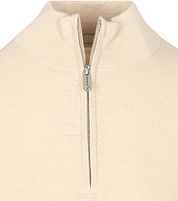 Profuomo Half Zip Pullover Structure Ecru