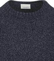 Profuomo Pullover Boiled Wool Navy