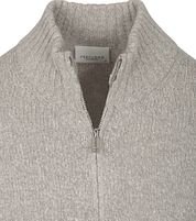 Profuomo Cardigan Boiled Wool Grey
