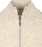 Profuomo Cardigan Merino Wool Ecru