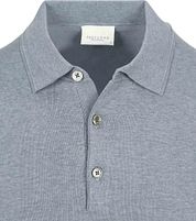 Profuomo Polo Shirt Luxury Knitted Blue