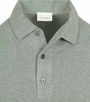 Profuomo Longsleeve Polo Shirt Luxury Basic Green