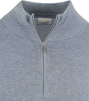 Profuomo Half Zip Pullover Luxury Basic Blue