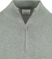 Profuomo Half Zip Pullover Luxury Basic Green
