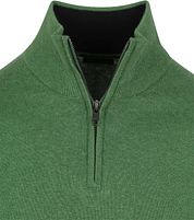 Steppin' Out Half-Zip Pullover Cotton Cashmere Green