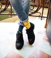 Many Mornings Socks Music Notes