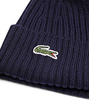 Lacoste Knitted Beanie Wool Navy