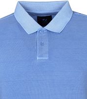 Suitable Respect Pete Polo Shirt Mid Blue