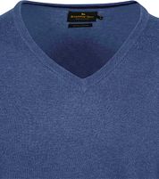 Steppin' Out Pullover Cashmere V-Neck Cobalt Blue