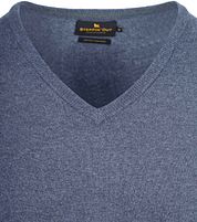 Steppin' Out Pullover Cashmere V-Neck Cobalt Blue