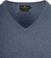 Steppin' Out Pullover V-Neck Merino Wool Cobalt Blue