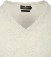 Steppin' Out Pullover V-Neck Lambswool Greige