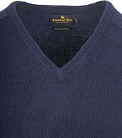 Steppin' Out Pullover V-Neck Lambswool Navy