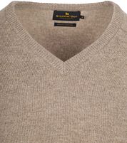 Steppin' Out Pullover V-Neck Lambswool Sand
