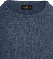 Steppin' Out Pullover Lambswool Mid Blue