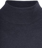 Steppin' Out Rollneck Pullover Cotton Cashmere Navy