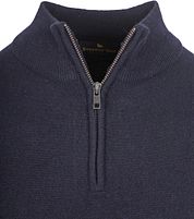 Steppin' Out Half Zip Pullover Merino Wool Navy