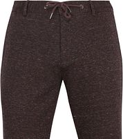 Suitable Chino Das Pied de Poule Aurbergine